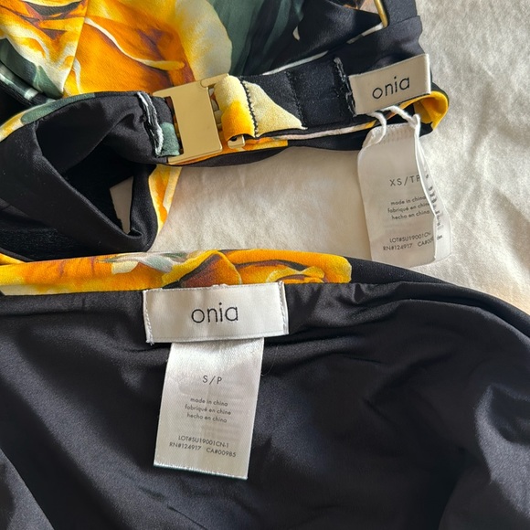 Onia Weworewhat Sorrento top and Sardinia bottom in Black Roses - Picture 9 of 9